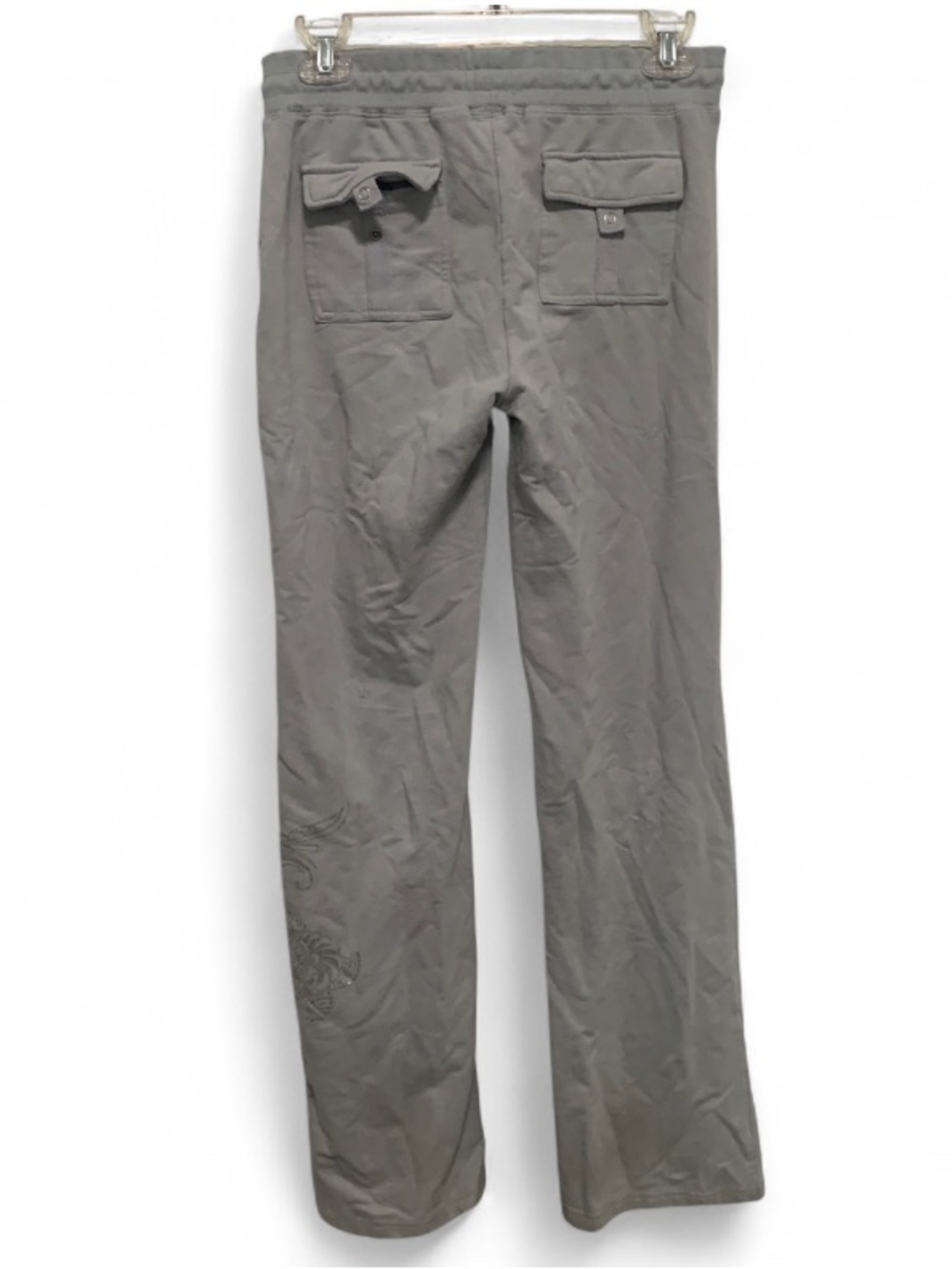 Y2K BCBG MaxAzria Gray Flap Pockets Track Pants